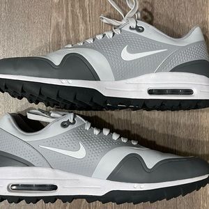 Nike Air Max 1 Pure Platinum Golf Sneakers Sz 13